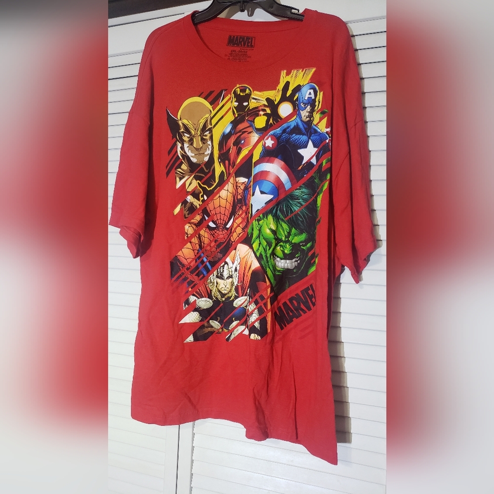 Marvel Super Heros Red Tee XXL